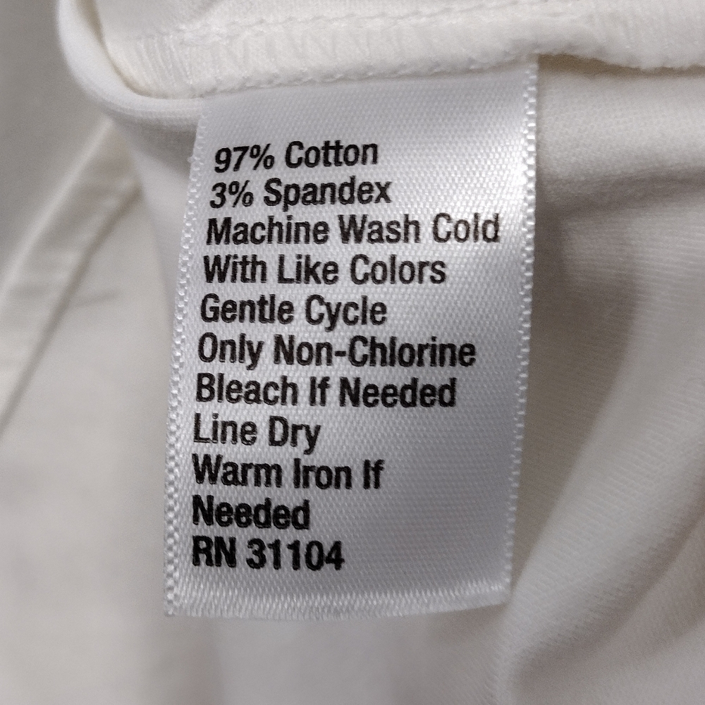 NWT The Limited Button Shirt Women's 1X White Office Career Business Minimalist - Picture 8 of 9